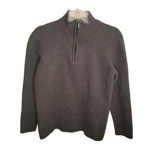 Timberland lambs wool quarter zip sweater size Medium